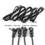2pin DC Male Power Connector Extend Right Angle Charging Cable 4.0x1.7 3.5x1.35mm 5.5x2.1mm 5.5x2.5mm 22AWG 90 Degree 3A Cord T