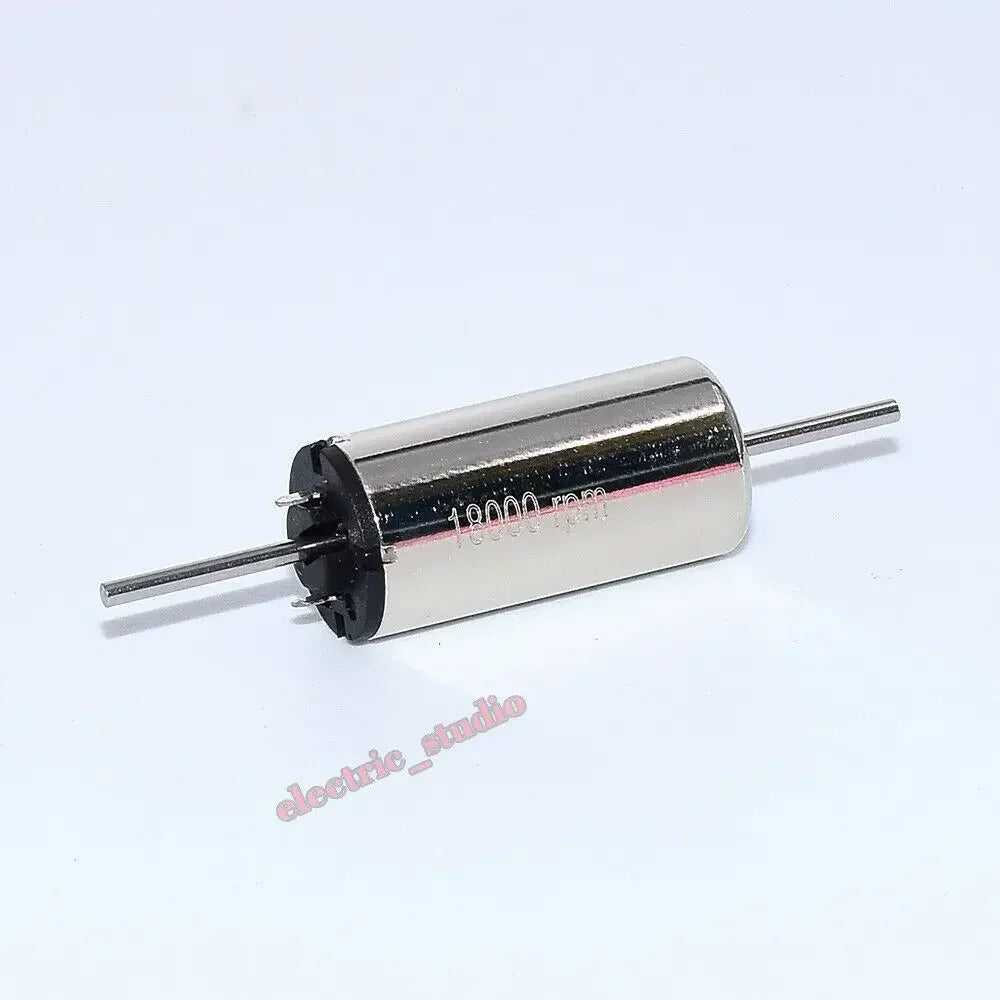 1PC DC 12V 816 1020 1215 1524 Coreless Motor Dual Shaft High Speed for Rail Train