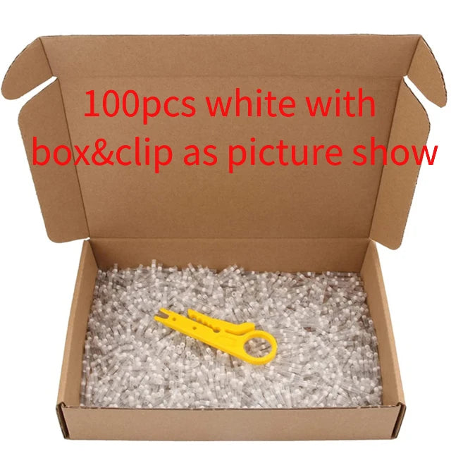 10/100/200pcs Waterproof Wire Terminals Insulation Heating Shrink Tubing Cable Connectors Solder Seal Tubes for Car Wires