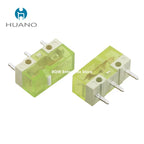10Pcs New HUANO Mouse Switch Button Yellow Green Purple Transparent White Dot- 90M 100M 120 Million Click Lifespan