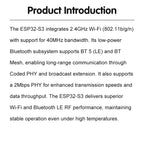 ESP ESP32-S3 CAM WiFi Bluetooth Development Board Module onboard ESP32-S3 N16R8 dual TYPE-C OV2640 /OV5640/OV3660 Camera