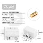 1PCS High Power Wire Connector Screw Wiring Terminal Block 1 in multiple out Cable Splicing 60A/400V 1-6mm2  80A/1000V 2.5-16mm2