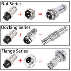 5pcs GX12 GX16 GX20 2 3 4 5 6 7 8 9 10Pin Male Female Butting Wire Cable Circular Aviation Socket Plug Panel Connector
