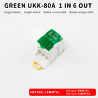 Distribution Box One In Several Out Power Wire Universal Electric Connector Junction Din Rail Terminal Block UKK 80A160A250A400A