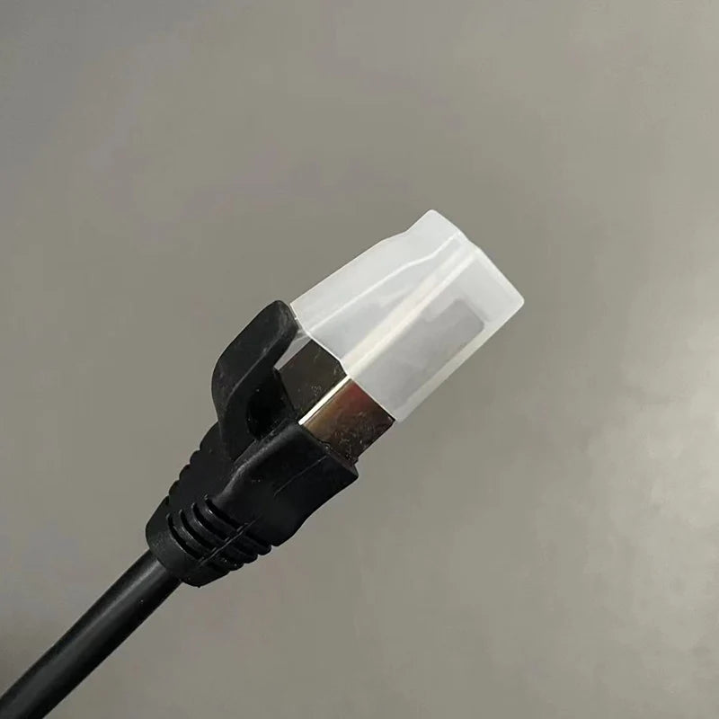 RJ45 Ethernet Connector Cust Cover Network Plug Cover Cap Hat for Cat5e Cat6 Cat7 CAT8 Protector RJ45 Plug Case