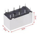 1Pc 12V Coil Bistable Latching Relay DPDT 30VDC 2A 1A 125VAC HFD2-005-S-L2-D Realy High Quality Home Improvement