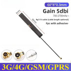 2PCS Full Frequency 5G 4G LTE GSM GPRS 2G 3G NB-IoT Module with Built-In FPC/PCB High Gain Patch Antenna for IoT Device