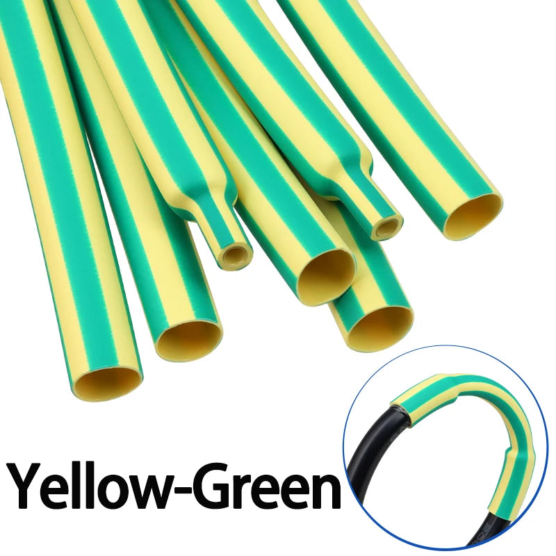 2M 3:1 Heat Shrink Tube With Glue 1.6mm-50mm Multicolor Dual Wall Adhesive Lined Polyolefin Shrinkin ﻿Wrap Cable Protect Sleeve