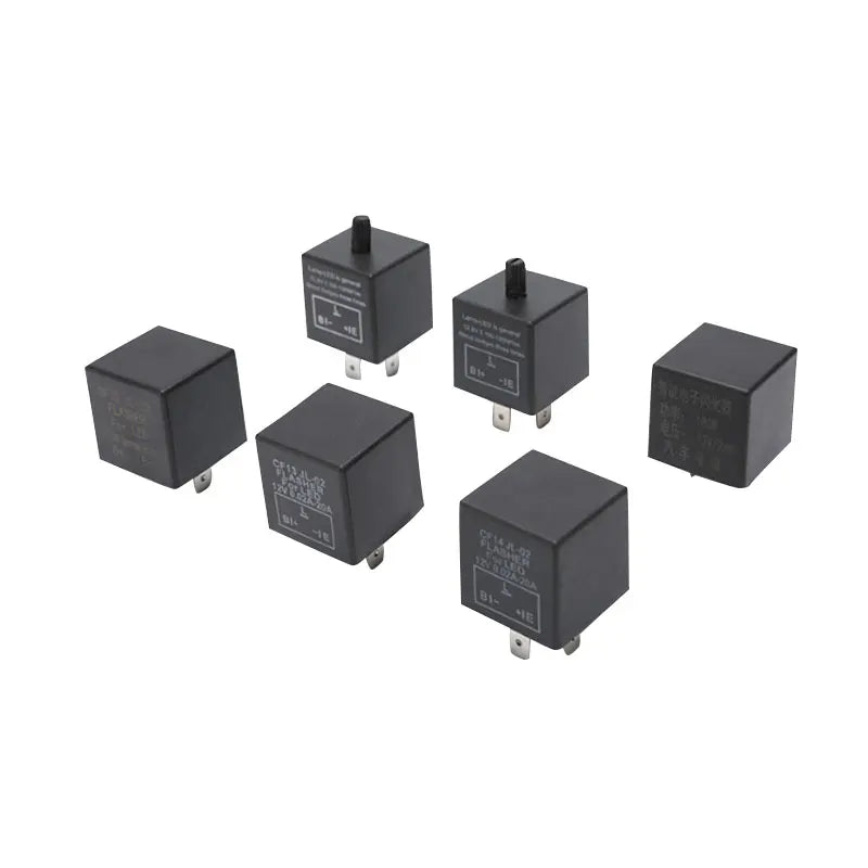 CF13 CF14 JL-02 3-Pin LED Flasher Relay, Hyper Flash Fix Turn Signal Relay 12V for Car Motorcycle LED Lights