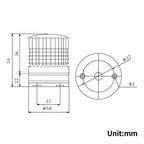 LTA5002 12V 24V 220V 3 Color Strobe Signal Warning Light Magnet Indicator Light LED Lamp Small Flashing Buzzer Security Alarm