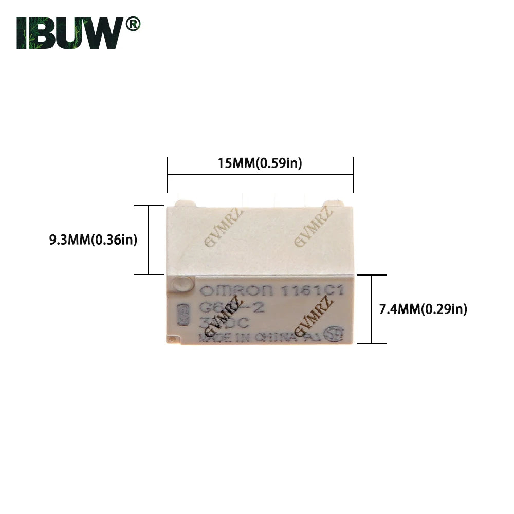 5PCS 12VDC 24VDC 5VDC 3VDC New G6S-2 5VDC Signal Relay 8Pin DC 5V 12V 24V 2A Mini Signal Switch Relays 3/5/12/24