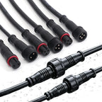 M12 IP67 Waterproof Cable Connector 2/3/4 Pin Male Female Plug with PVC Wire for Car Motorcycle LED Light Auto Accessories