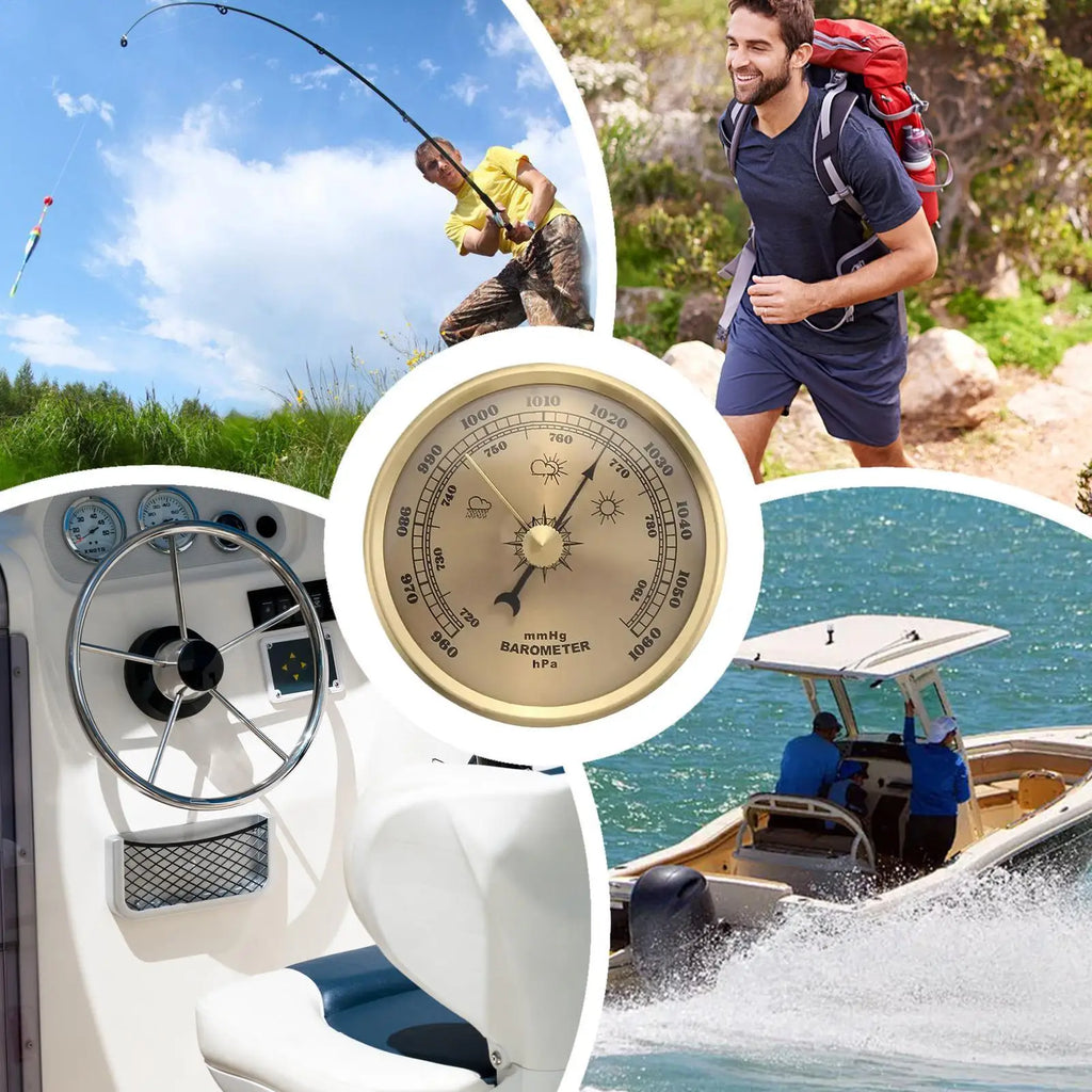 70mm Atmospheric Home Barometer Weather Forecasting Instrument Outdoor Barometer For Women Men Fisherman Hiking Fishing Hunting