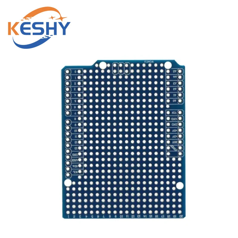 Prototype PCB Expansion Board For Arduino ATMEGA328P UNO R3 Shield FR-4 Fiber PCB Breadboard 2mm 2.54mm Pitch With Pins DIY One