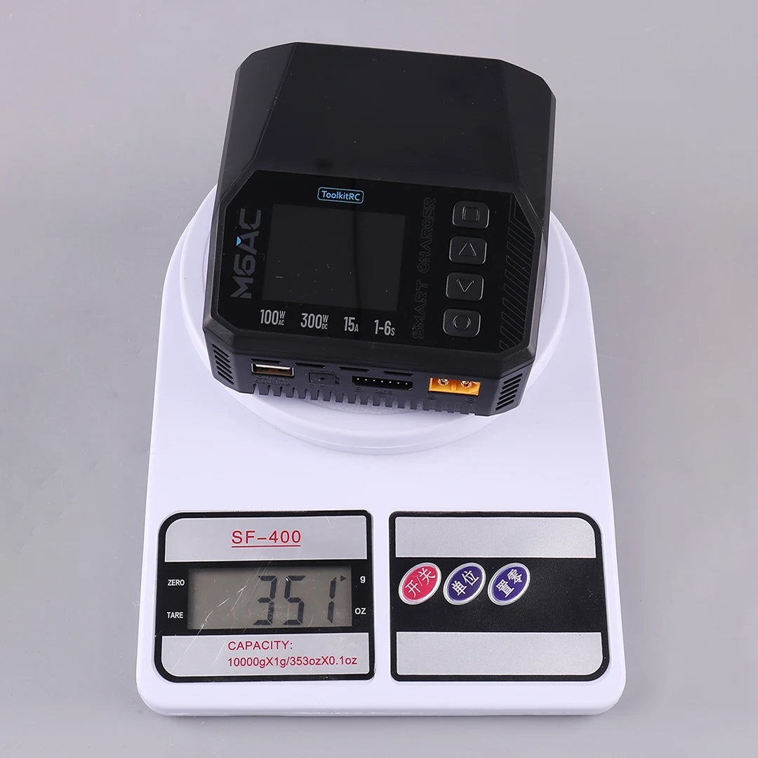 ToolkitRC M6AC 15A 300W Multifunctional LiPo Battery Charger Smart 1-6S Balance for RC Models - High Power RC Accessory