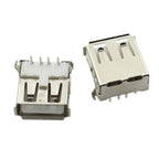 5PCS USB Interface Socket Type A Standard Port Female Male Solder Jacks Connector DIP Straight Vertical Bend Needle PCB Socket