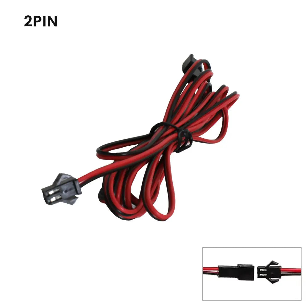 2Pin 3Pin 4Pin Male Female Extension Cable 0.5m 1m 2m Electric Wire JST Plug Connector Cable For WS2811 WS2812 WS2813 LED Strip