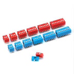 5Pcs Slide Type Switch Module 1 2 3 4 5 7 8 10PIN /1.27/2.54mm Position Way SMD/DIP Pitch Toggle Switch Snap Switch Dial Switch