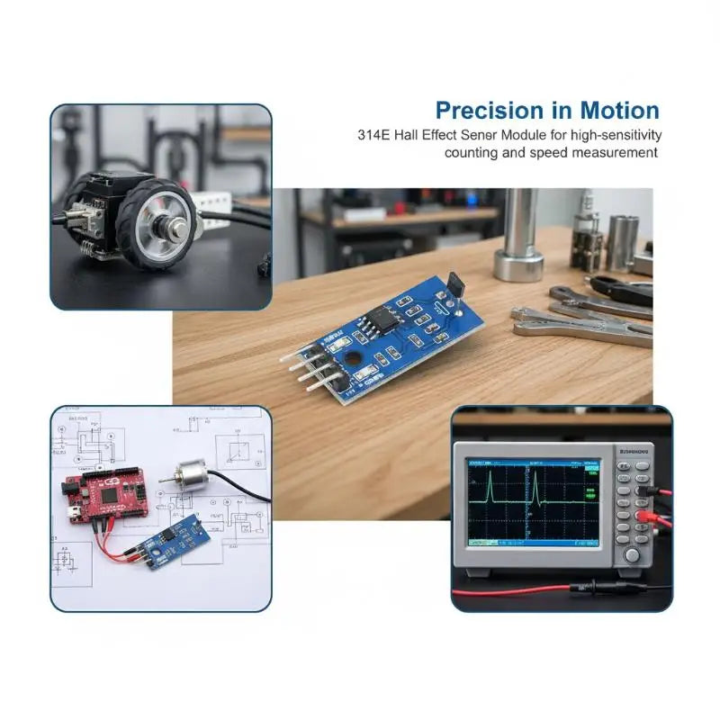 @*Hall Sensor Motor Speed Measurement Module 3144E Single Open Circuit Speed Sensor 3144 Count Sensor A3144 Board A3144E