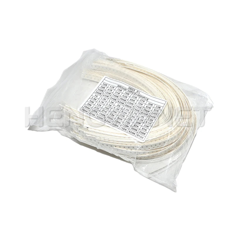 0402 0603 0805 1206 1210 2512 SMD Resistor Kit Assorted Kit 10k 100k 1k 1R 100R 220R 1% 5%