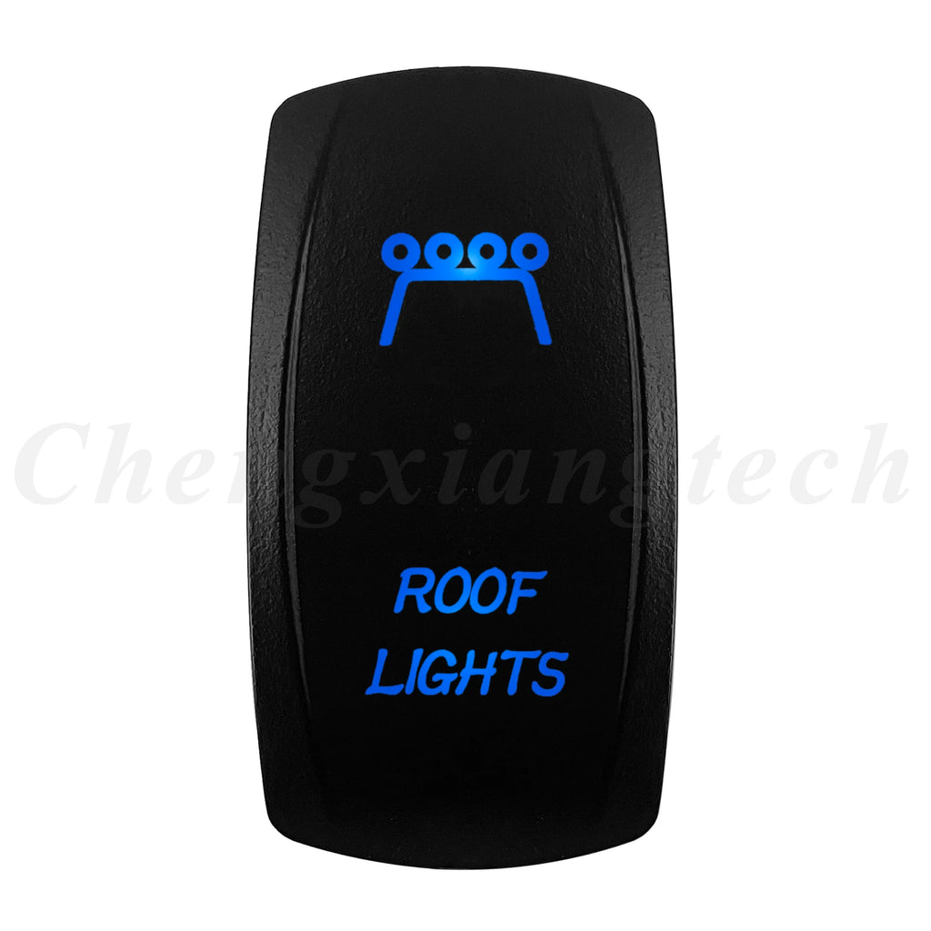 12V 20A Blue Led Car Boat Laser Rocker Switch ON OFF, (ON) OFF, ON OFF ON, (ON) OFF ON, (ON) OFF (ON) Waterproof