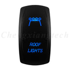 12V 20A Blue Led Car Boat Laser Rocker Switch ON OFF, (ON) OFF, ON OFF ON, (ON) OFF ON, (ON) OFF (ON) Waterproof
