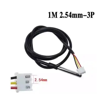 DS18B20 Temperature Sensor Module Kit Waterproof 100CM Digital Sensor Cable Stainless Steel Probe Terminal Adapter For Arduino