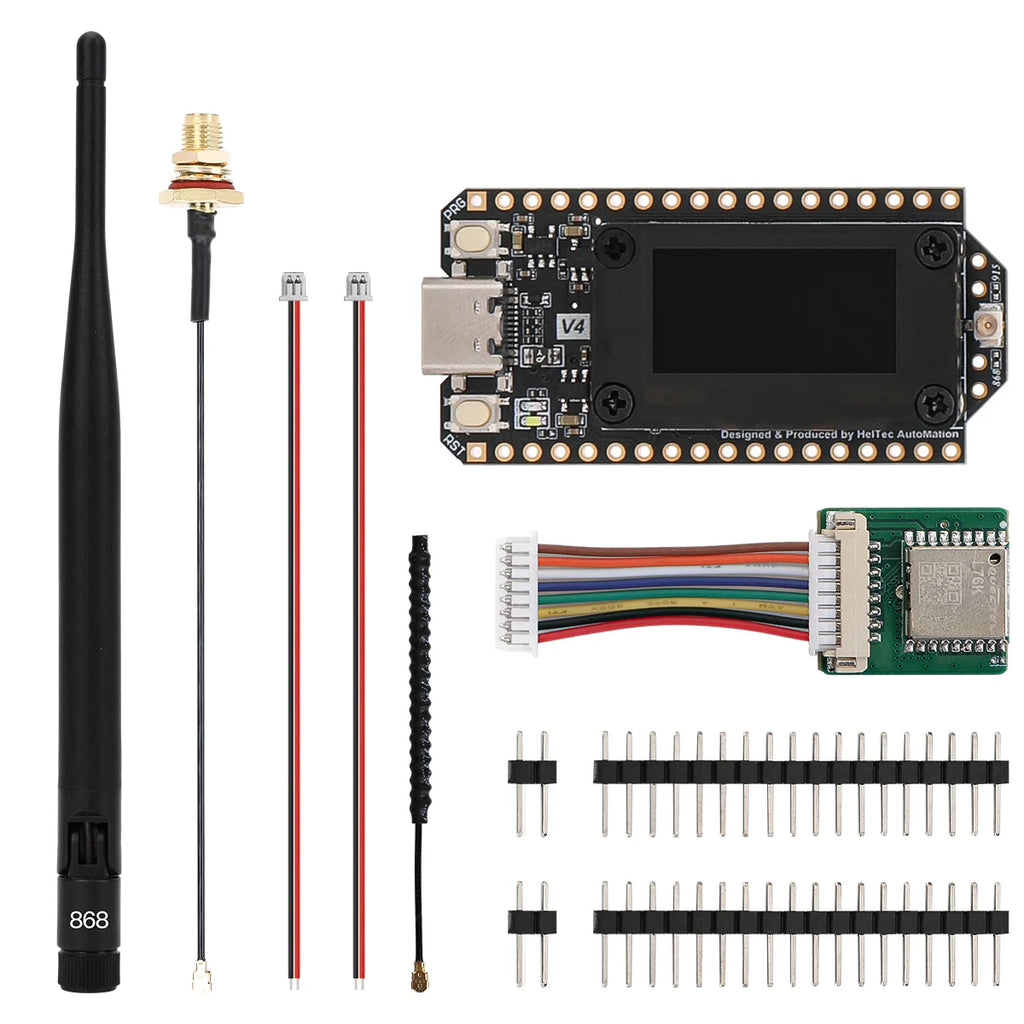 Heltec V4 WiFi BLE Mesh LoRa Node Low Power GPS ESP32 SX1262 LoRa 32 Dev-Board Support Solar Powered With 868/915MHz Antenna