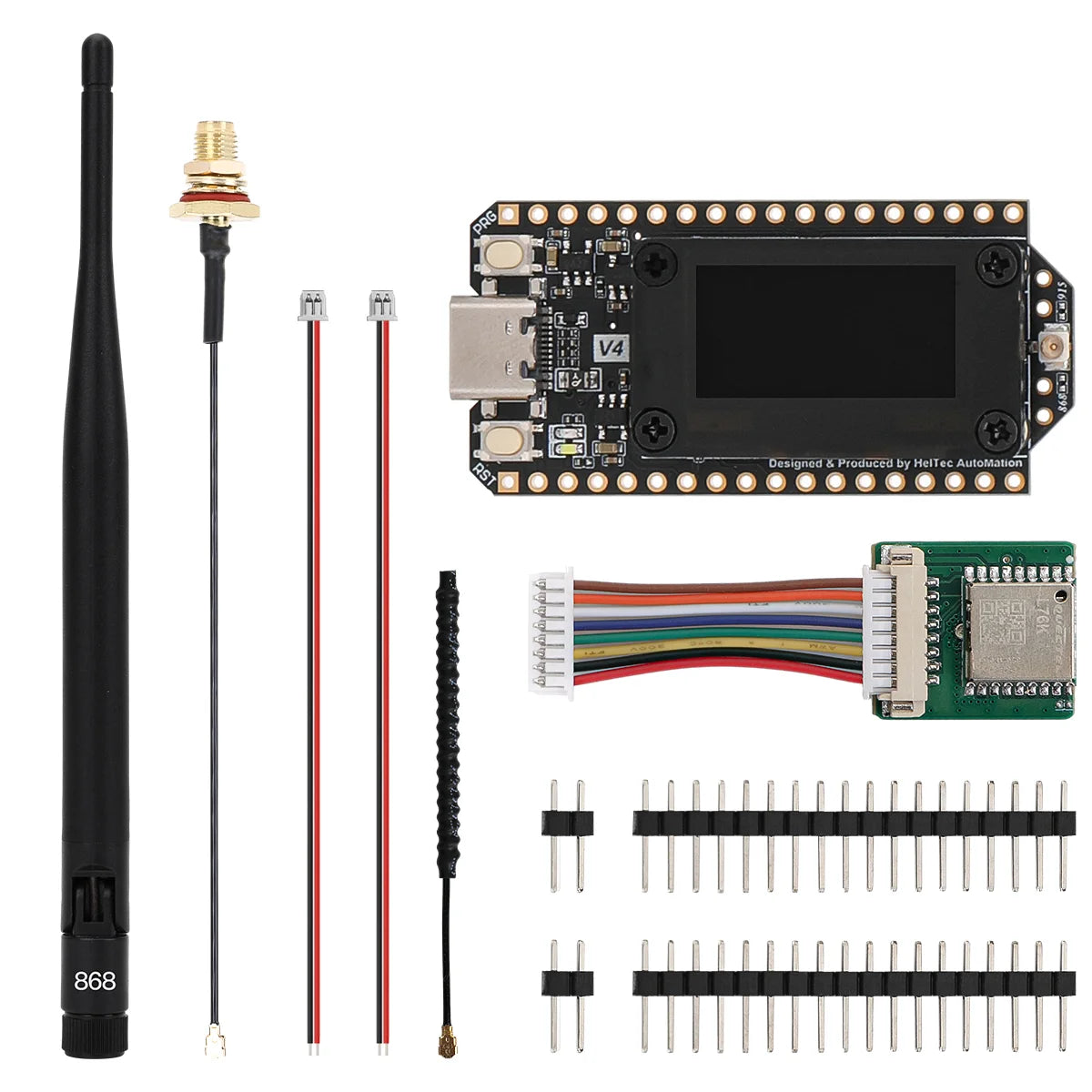 Heltec V4 WiFi BLE Mesh LoRa Node Low Power GPS ESP32 SX1262 LoRa 32 Dev-Board Support Solar Powered With 868/915MHz Antenna