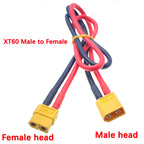 1pcs 10cm 20cm 30cm XT60 Conversion Cables High Current Male to Female Plug Extension Cable Lead Silicone Wire Connector 12AWG