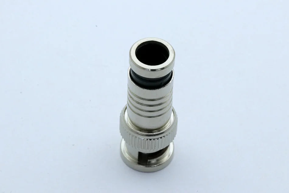 1PC BNC Male Connector Compression RF Coaxial CCTV RG6 Cable Conector BNC Insulation Convertor for CCTV Surveillance System Kit