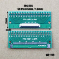1pcs FPC/FFC Welding 0.5 Seat Connection 0.5mm Pitch Connector SMT To 2.54mm Flexible Cable Adapter Board 6 8 10 20 50 60 80 Pin