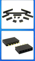 10PCS 2.54mm Pitch Single Row Female 2~13P PCB Socket Board Pin Header Connector Strip Pin Header