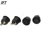 10Pcs ON/OFF 12V 220V 20mm Round Rocker Dot Switch Waterproof LED Light Luminescence Toggle Switches 3Pin