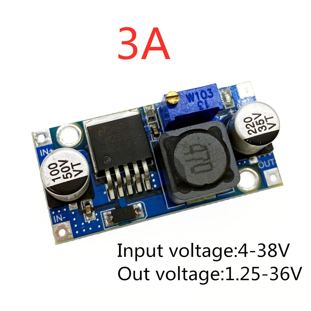 1Piece Adjustable DC To DC LM2596 LM2596S XL4015 Buck Boost Module 3A 4A 5A Step-down Power Supply Regulator Module
