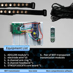 ADS1299 EEG EMG Acquisition Module WiFi Wireless Data Transmission STM32 Development Kit Open Source SDK Raw Bio-Signal Collecti