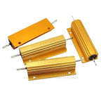 100W Aluminum Housing Wirewound Resistor Metal Case Power Resistor 0.01R 0.1R 0.5R 1R 2R 4R 8R 10R 20R 100R 300R 1K 10K 100K Ohm