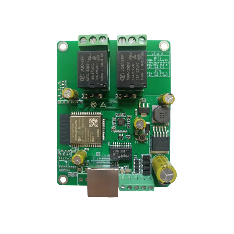 Ethernet Relay Board Network MQTT Home Assistant Domoticz Modbus WiFi RS485 CAN Module HTTP Web TCP UDP CoAP IP Watchdog Timer