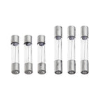 10pcs/lot 5*20mm 6*30mm 0.5 1 2 3 4 Fast Blow Glass Tube Fuses 5x20 6x30 mm 250V 5 6 8 10 15 20 25 30 A AMP Fuse