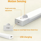RGB Ambient Sensor Light -  Rechargeable Magnetic Wall Lamp Mood Ambient Light for Cabinet Hallway Stair