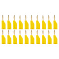 20Pcs 2MM Stackable Copper Nickel Plated Banana Plug Soldering Electrical Connector DIY Tools