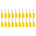 20Pcs 2MM Stackable Copper Nickel Plated Banana Plug Soldering Electrical Connector DIY Tools