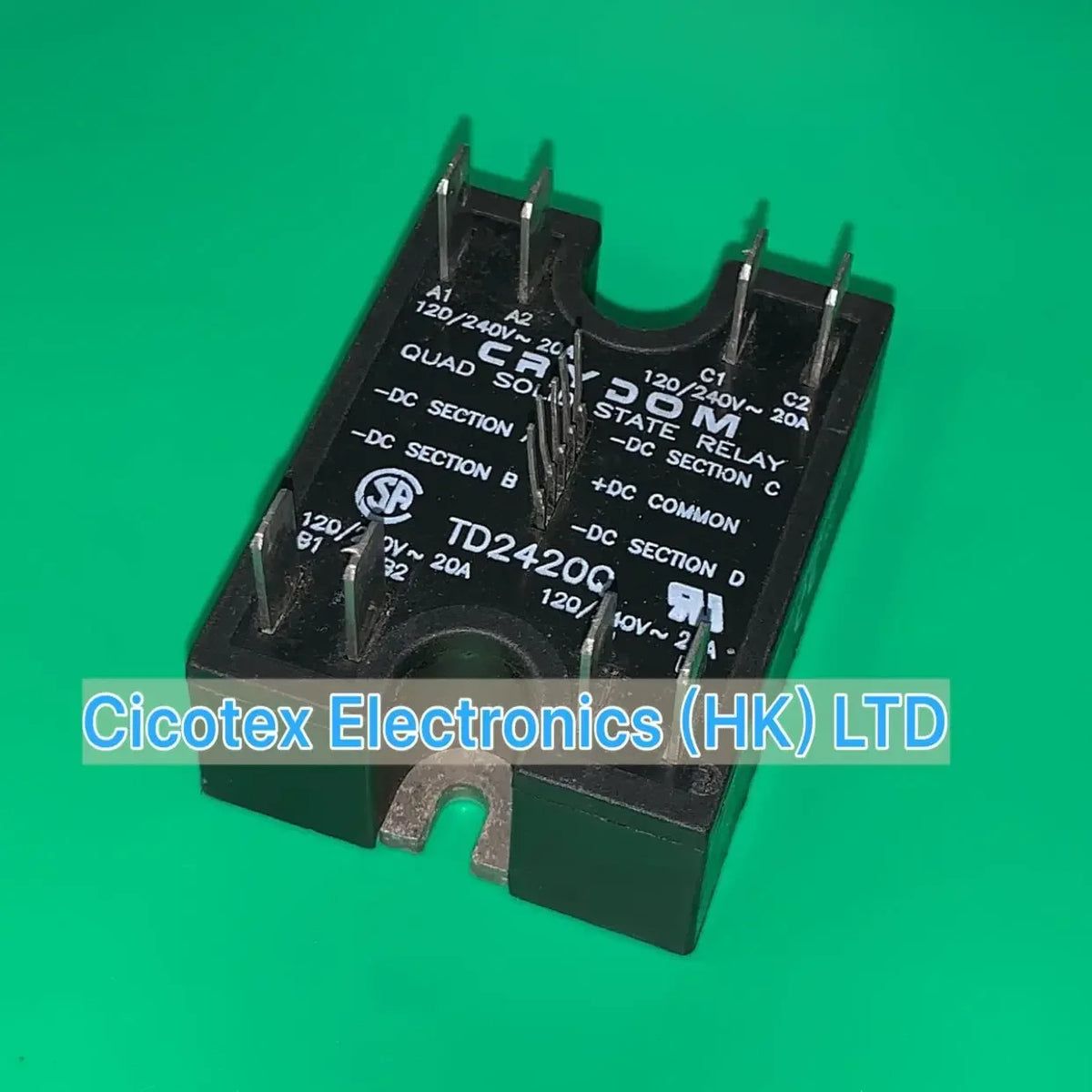 TD2420Q MODULE TD 2420Q IGBT SSR RELAY SPST-NO 20A 24-280V TD2420-Q 2420