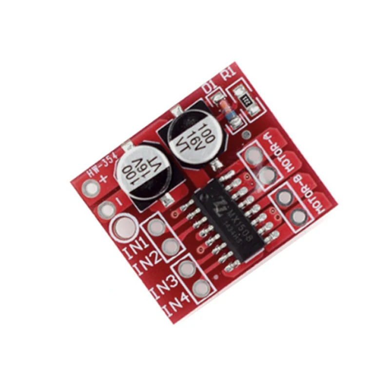 Mini L298N 2 Channel DC Motor Driver Module 1.5A Dual H-Bridge for Arduino Uno R3 Smart Car Robot Encoder ESP32 Nodemcu Stepper