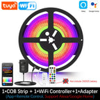1M 2M 3M 4M 5M COB 24V RGBIC Led Strip 720Leds/M Wifi Bluetooth Infrared Remote Control Flexible Led Tape Lamp Room Decoration