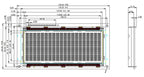 New STN COB 5/3.3V  HD7780 20*4 Dots Screen 2004 Big Character LCD Display 20x4 Blue
