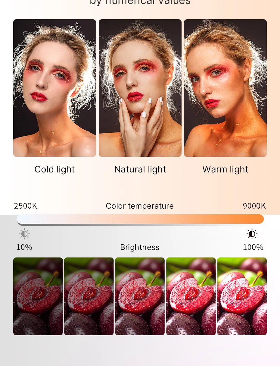 Ulanzi VL120 Full Color RGB Video Light 2500K-9000K LED Photography Lighting Dimmable Camera Light Live Vlog Fill Light