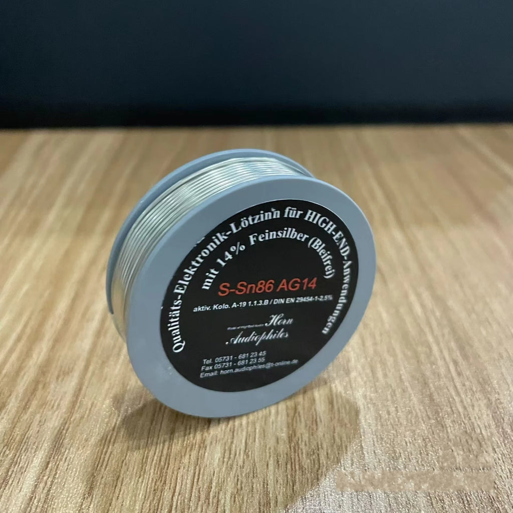 German AG High-End Audio Fever Silver Soldering Wire Silver Content 14% Wire Diameter  Audio Specific Silver Solder Wire1.0mm