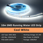 WS2811 Horse Race Running Water Led Strip 24V COB 360LEDs/M SMD 120LEDs/M Touch Controller Sync Controller 1to4 1to8 Sequential