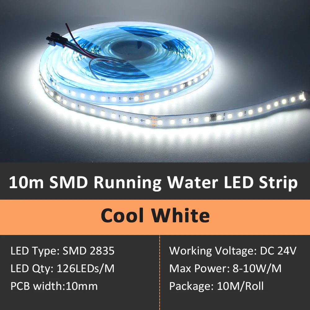 WS2811 Horse Race Running Water Led Strip 24V COB 360LEDs/M SMD 120LEDs/M Touch Controller Sync Controller 1to4 1to8 Sequential